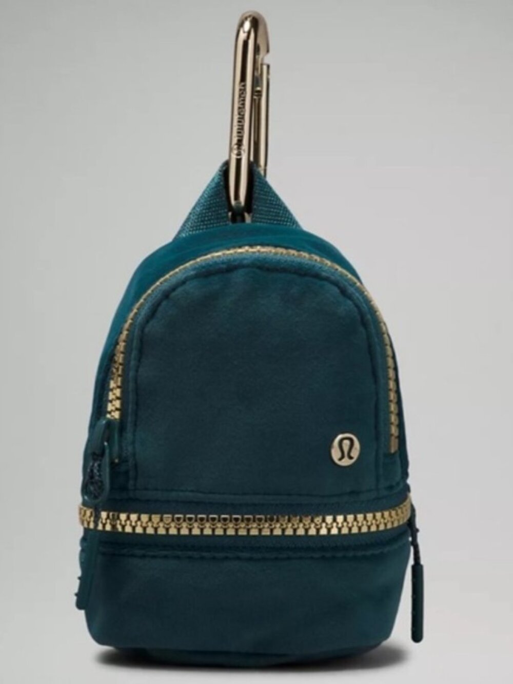 lululemon athletica Mini Backpack Bag in Teal with Gold Hardware